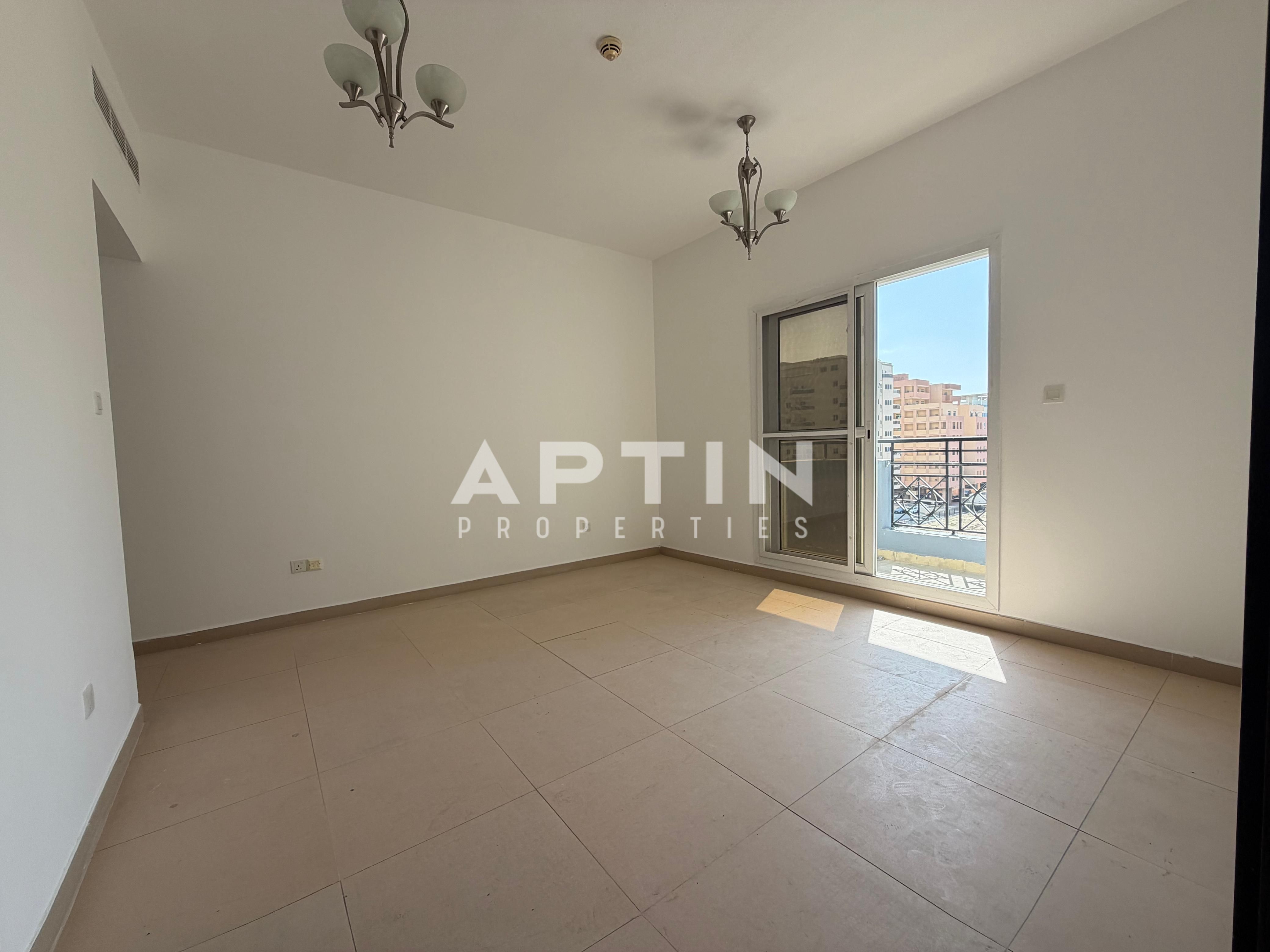Chiller Free | Unfurnished 1 BHK | Balcony | Secure Building | Silicon Oasis