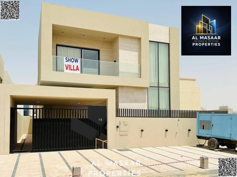 Directly from the owner: A villa among the most luxurious villas in Ajman, built and finished to a super deluxe standard, with very large rooms and a