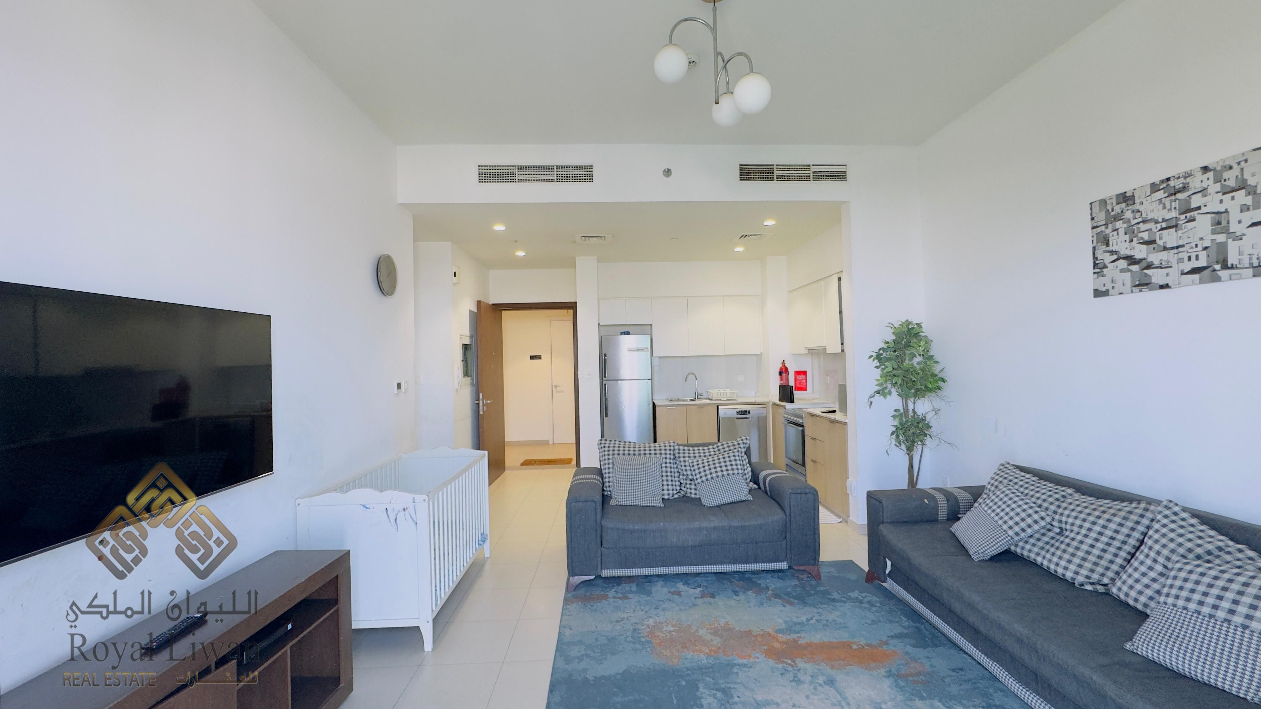 Spacious Furnished 1-Bedroom Apartment For Rent – Golf Views Block A ( Dubai South )