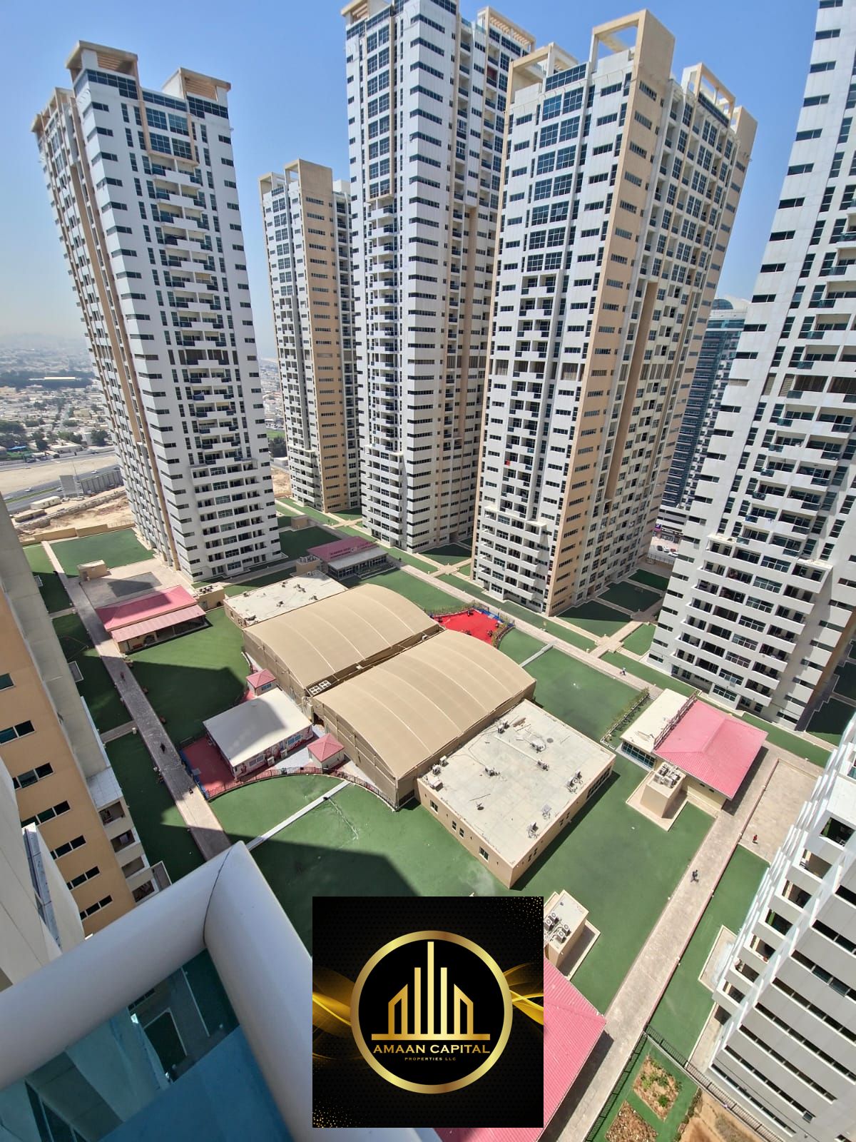Two bedrooms and a spacious living room for sale in one of Ajman's best towers