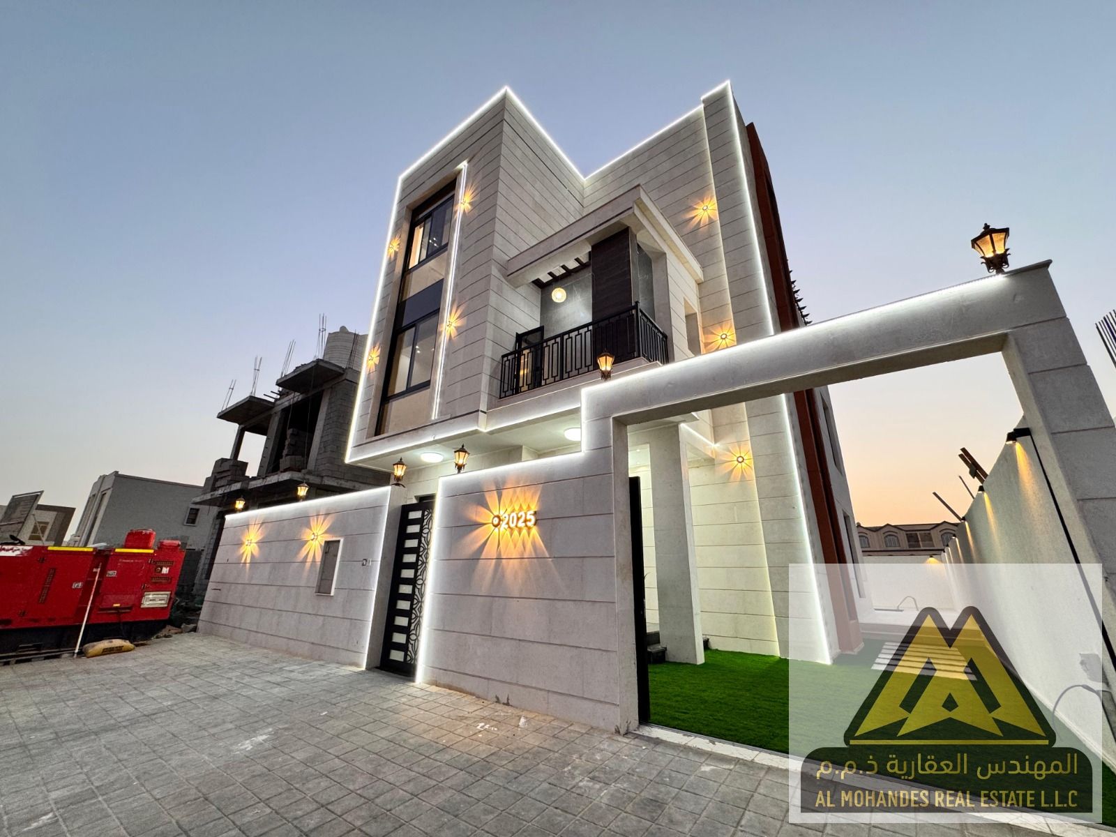 Modern Villa for Sale in Al Zahia 2 – 6 Master Bedrooms, Private Pool & Rooftop, Ajman – AED 1,790,000