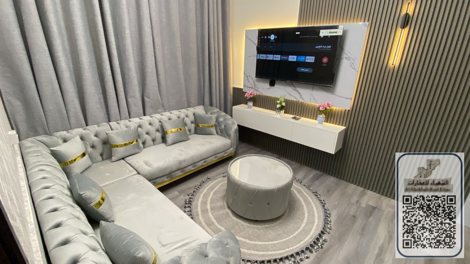 Furnished One Bedroom Apartment for Rent – Garden City Towers (Al Hamidiya) A furnished one-bedroom apartment available for rent in Garden City Tow