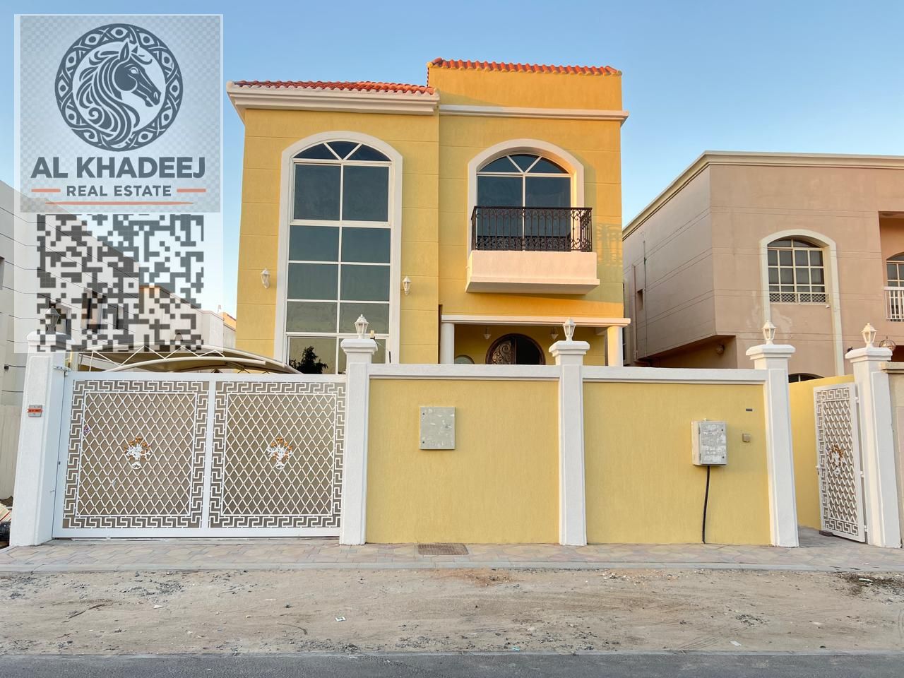 Excellent location near Sheikh Ammar Bin Humaid Street | Located on a street and alley (a prime corner)