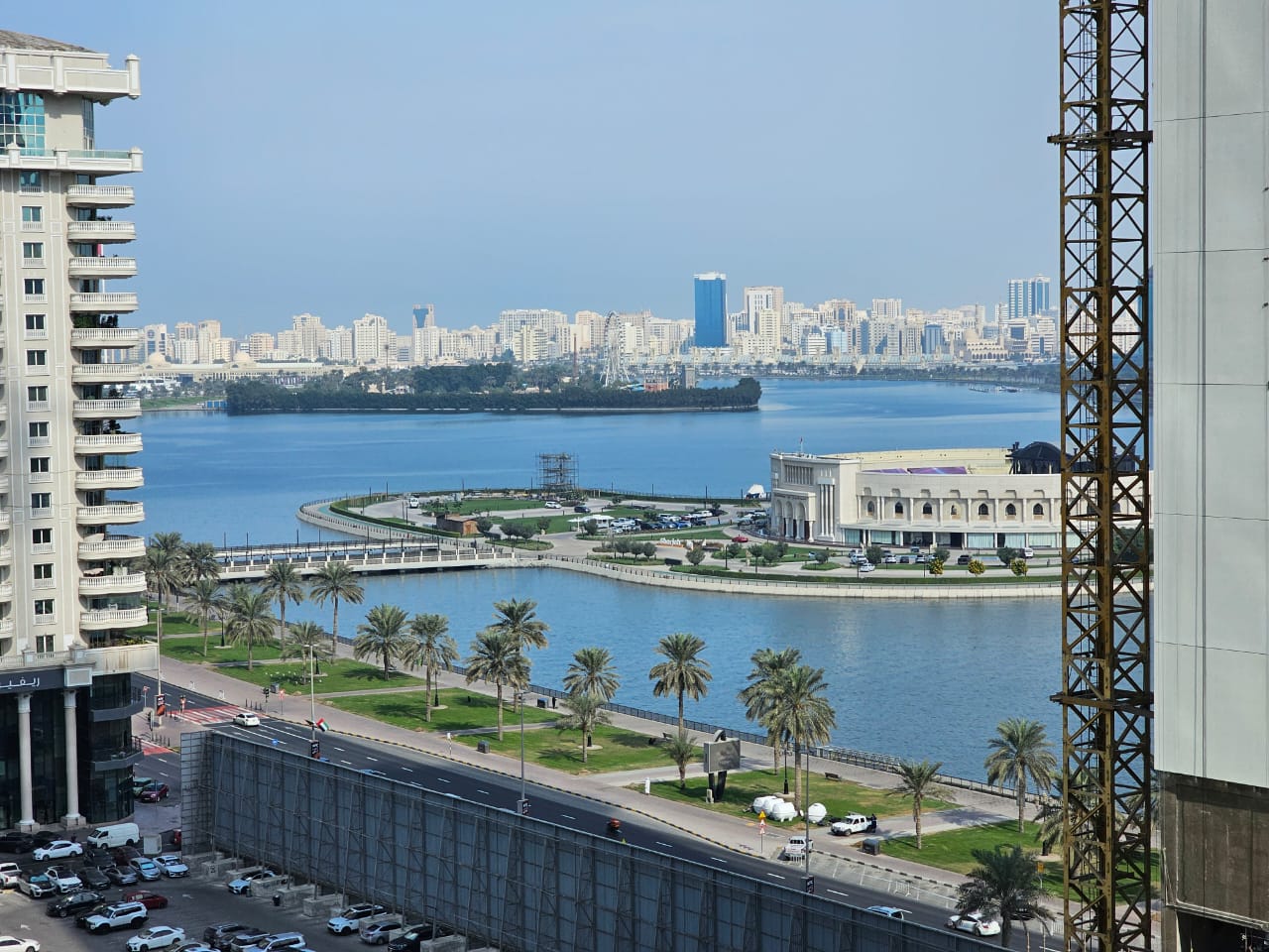 Free air conditioning, gym and pool, full maintenance included, very spacious areas with stunning open views of Al Majaz waterfront, in a lively locat