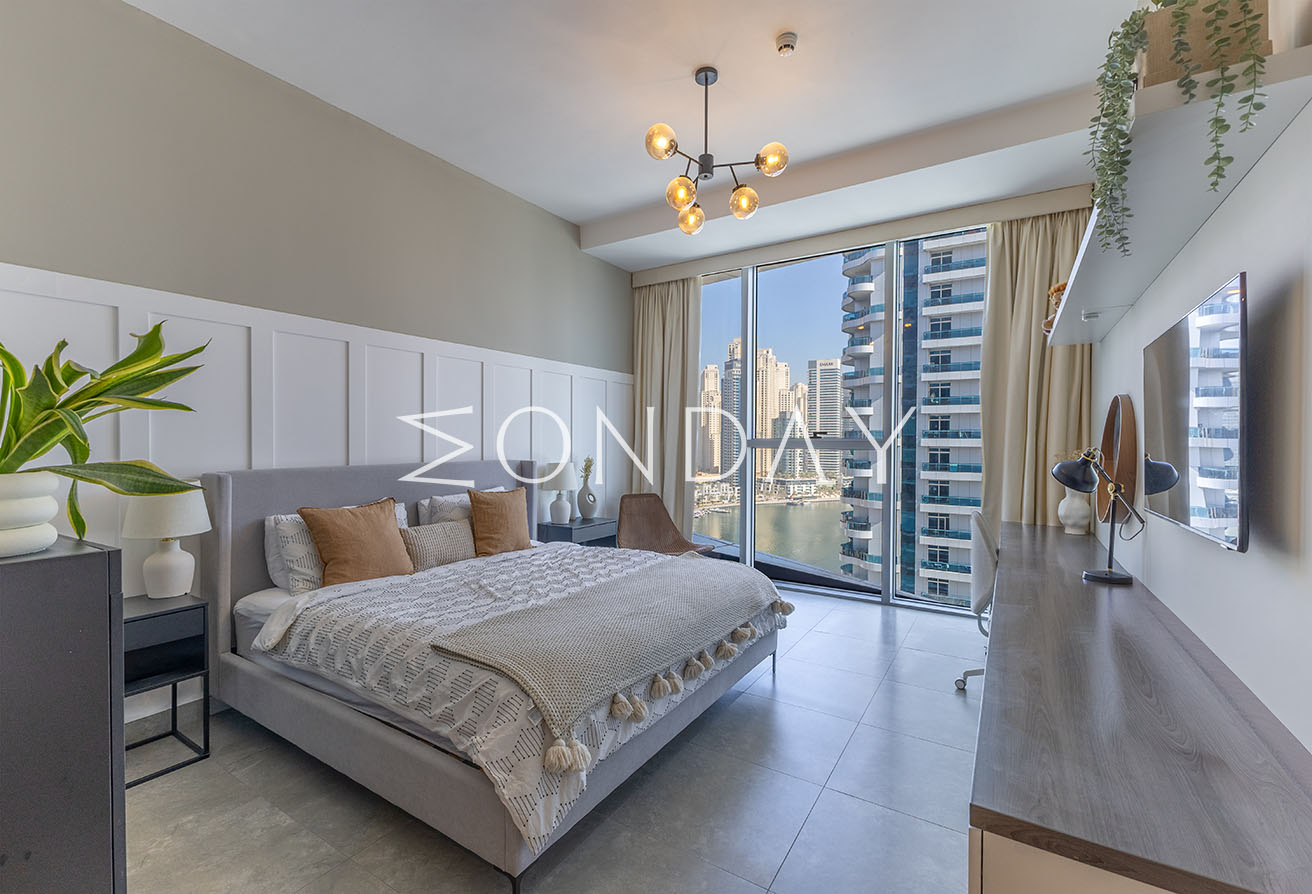 Furnished | Renovated | Marina View | Balcony