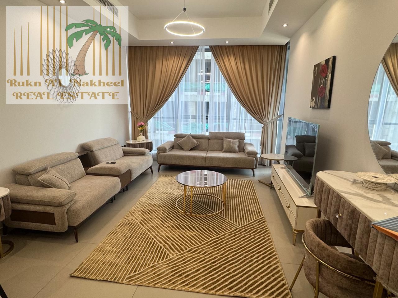 Fully furnished monthly 1bath 2 bath gym pool lavish open view ready to move in good location for more details & information contact us