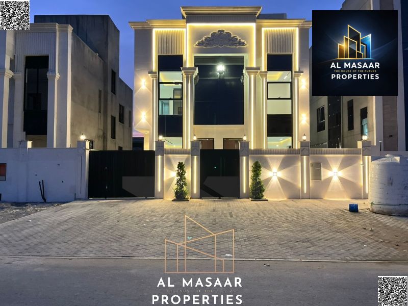 Villa and rooftop for sale in Ajman at a bargain price. Excellent location. Freehold ownership for life for all nationalities. Bank financing availabl