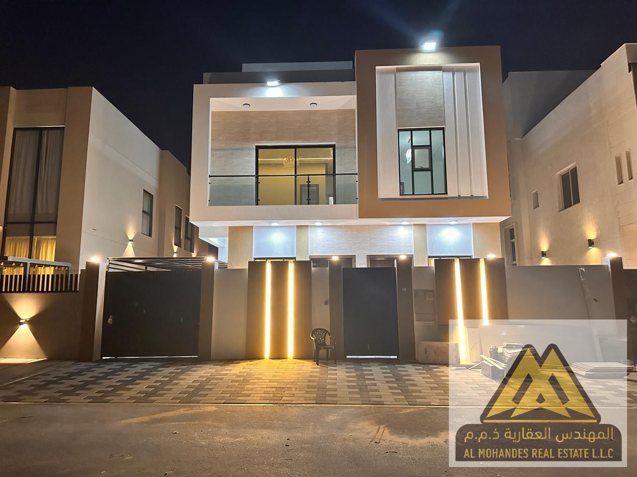 Villa for Sale in Al Zahia Ajman – 6 Master Bedrooms, 2 Floors + Rooftop, Majlis, Fully Equipped Kitchen