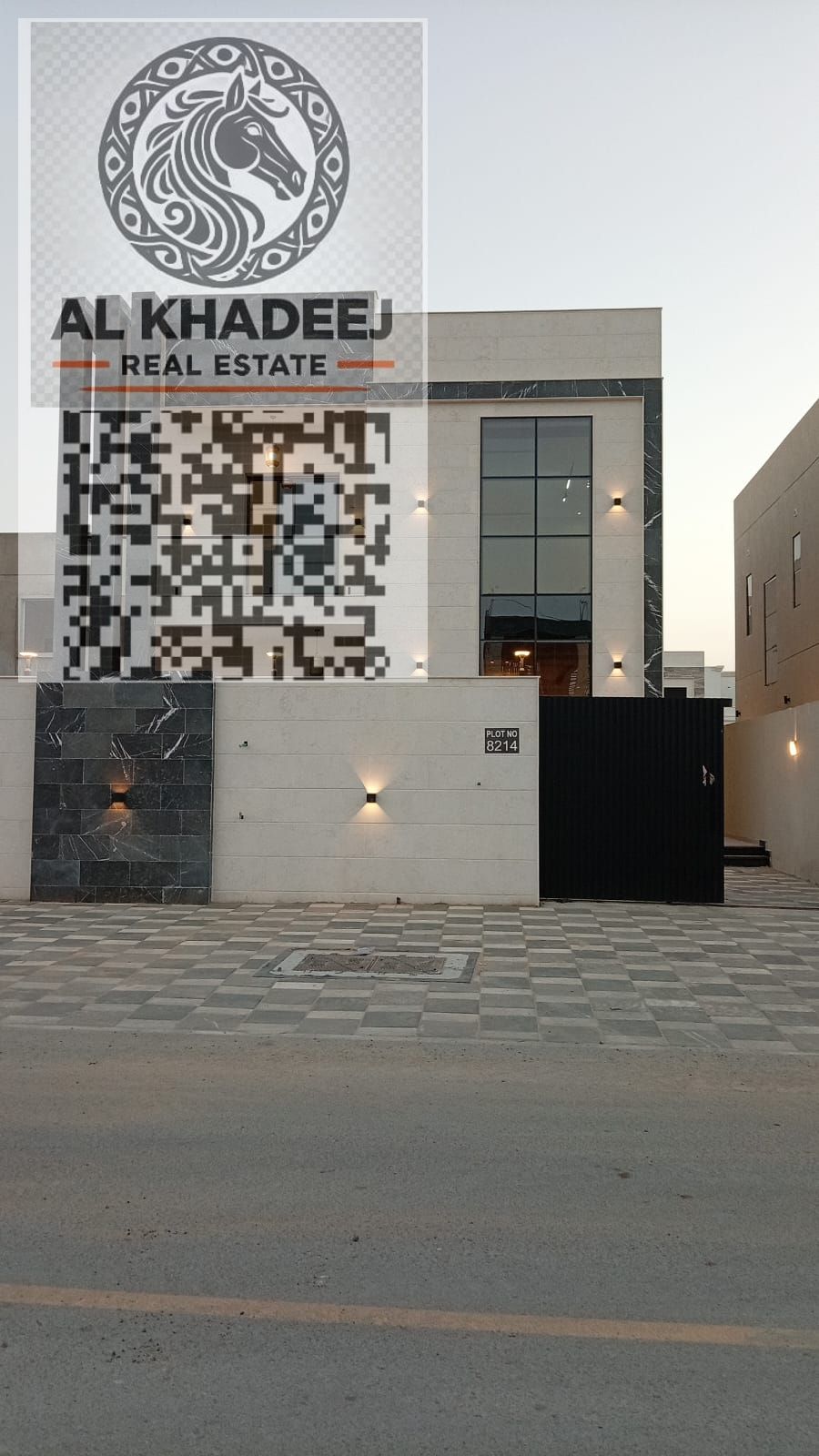 No registration fees. Luxurious villa with an elegant column design and private pool in a quiet and sought-after area within Al Zahia, Ajman.