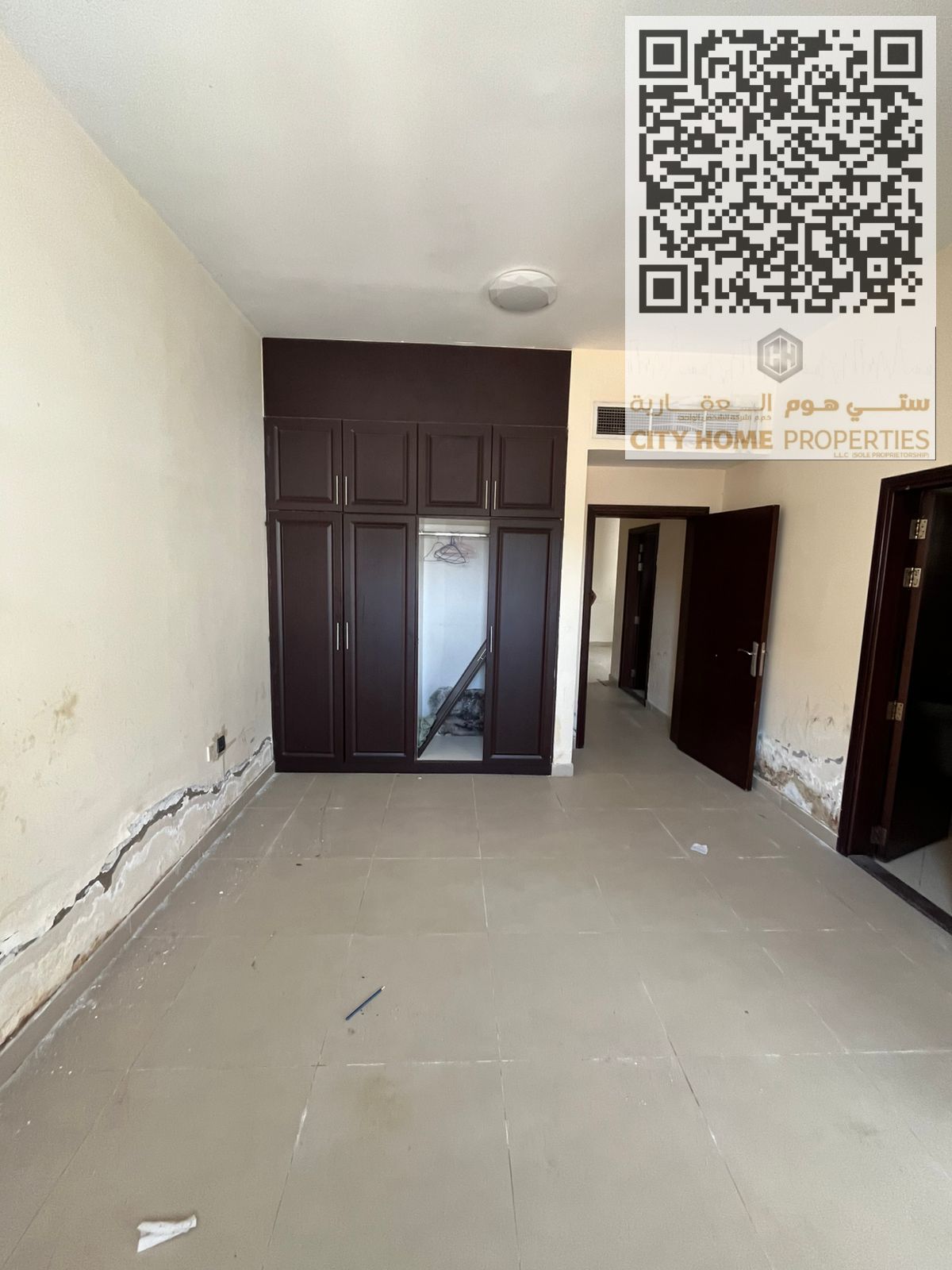 Spacious 1BHK Apartment in Al Jurf 3 – Master Bedroom, Balcony, Central AC, External Bathroom, Near Dubai Exit – Perfect Comfortable Home