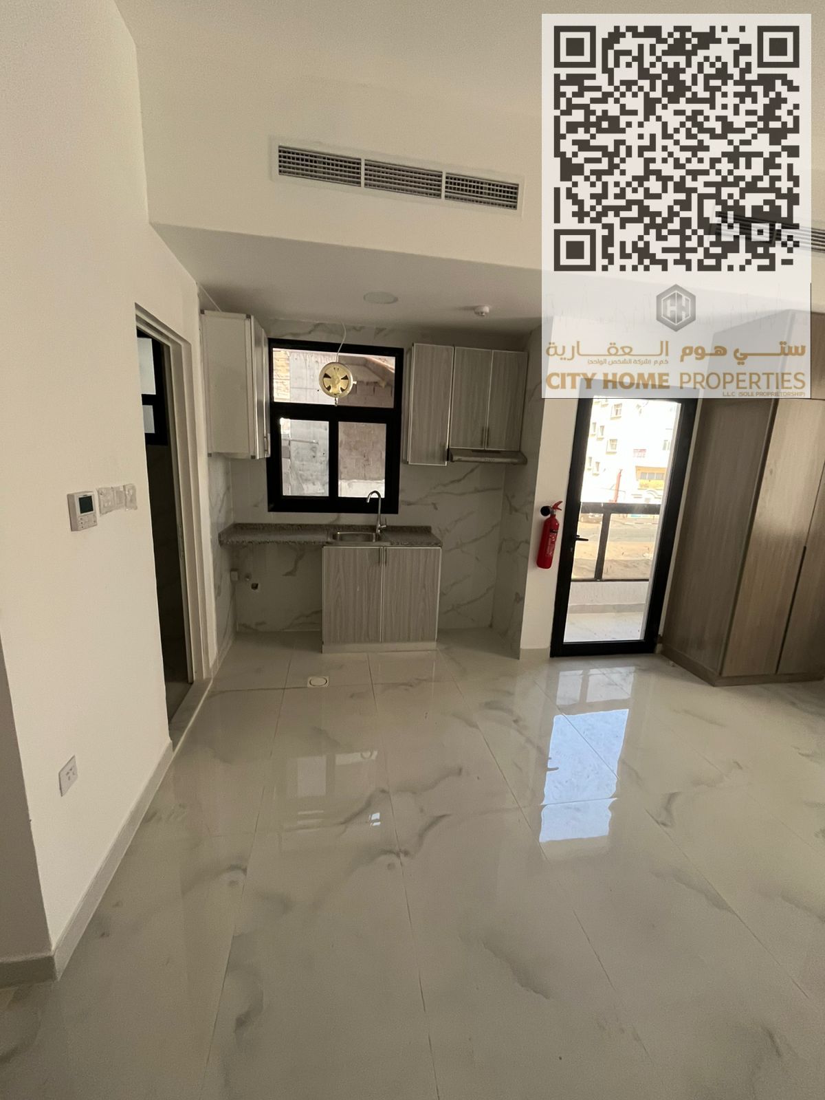 Modern First-Tenant Studio in Al-Alya, Ajman – Balcony, Central AC, Bathroom & Storage, Prime Location Near Dubai Exit, Comfortable Living