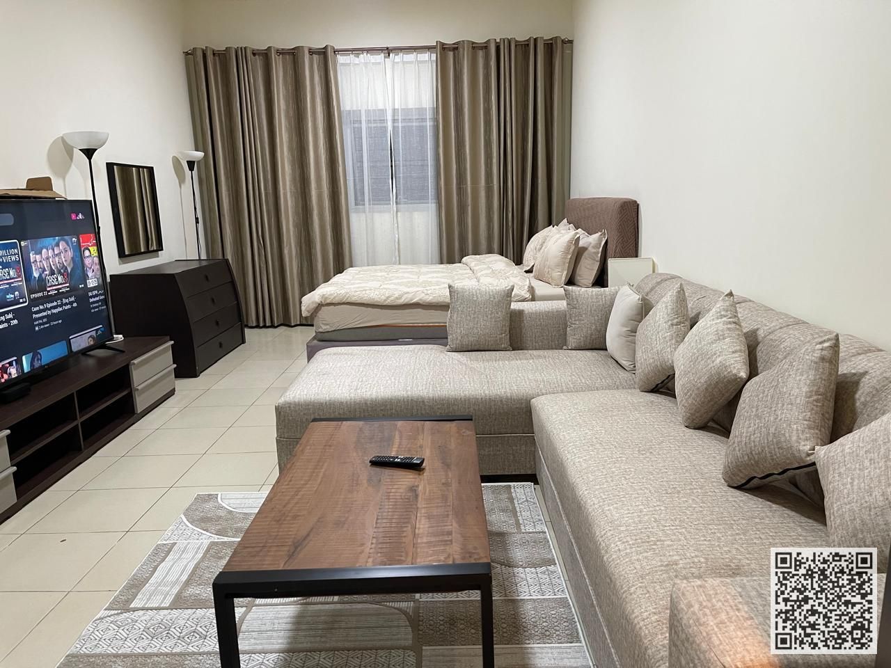 Luxury studio apartment Fully furnished for monthly rent in Ajman - Al Rashidiya 3 - Ajman One Towers Fully furnished, at a special price!