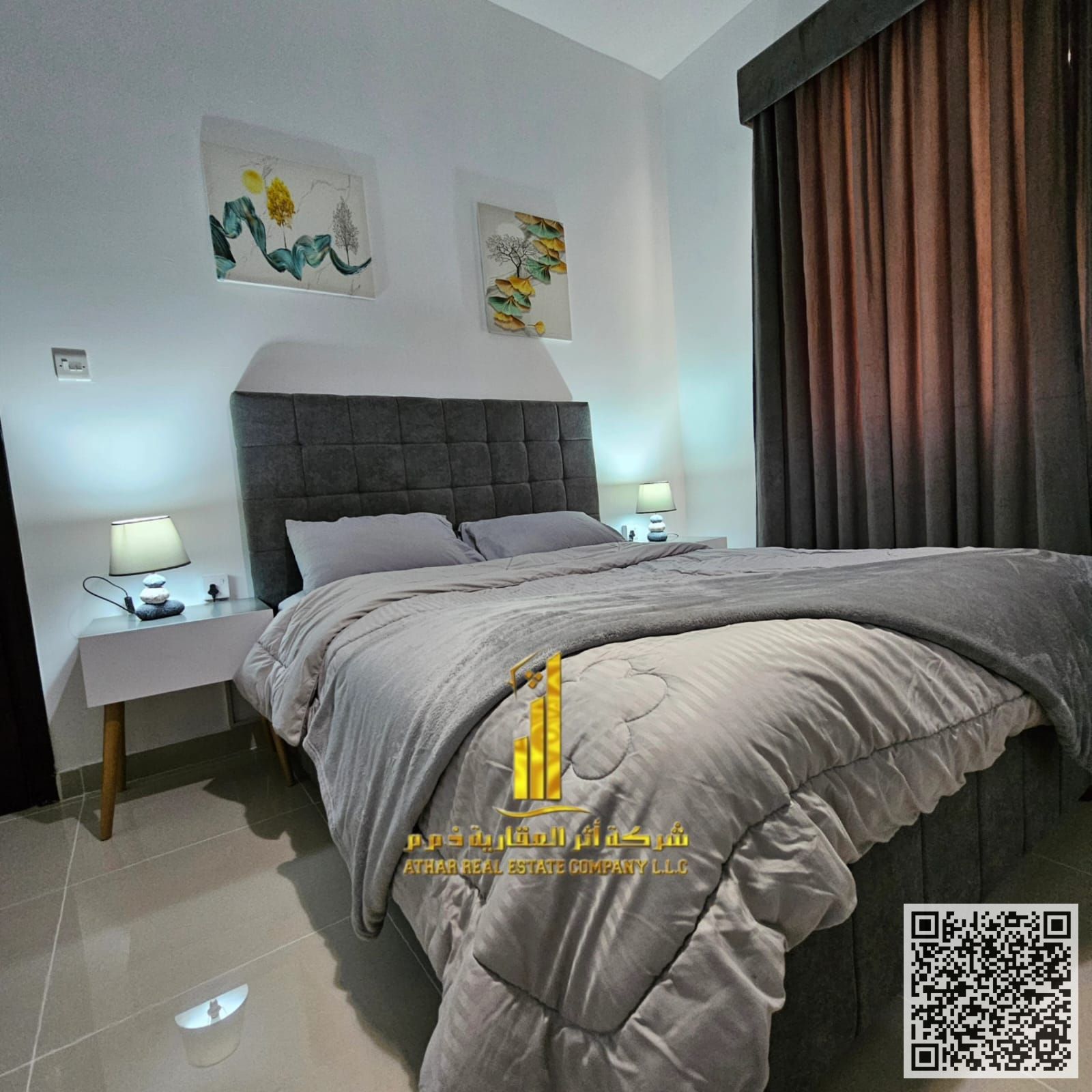 Luxurious one-bedroom apartment with new furnishings for monthly rent in Ajman - Al Jurf 2 - next to Al Aqsa School