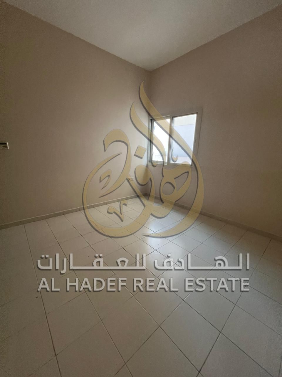 Two rooms and a living room available for annual rent in the Qasimia area, Al-Nad. Prime location next to all services, free parking. Payments 4/6.
