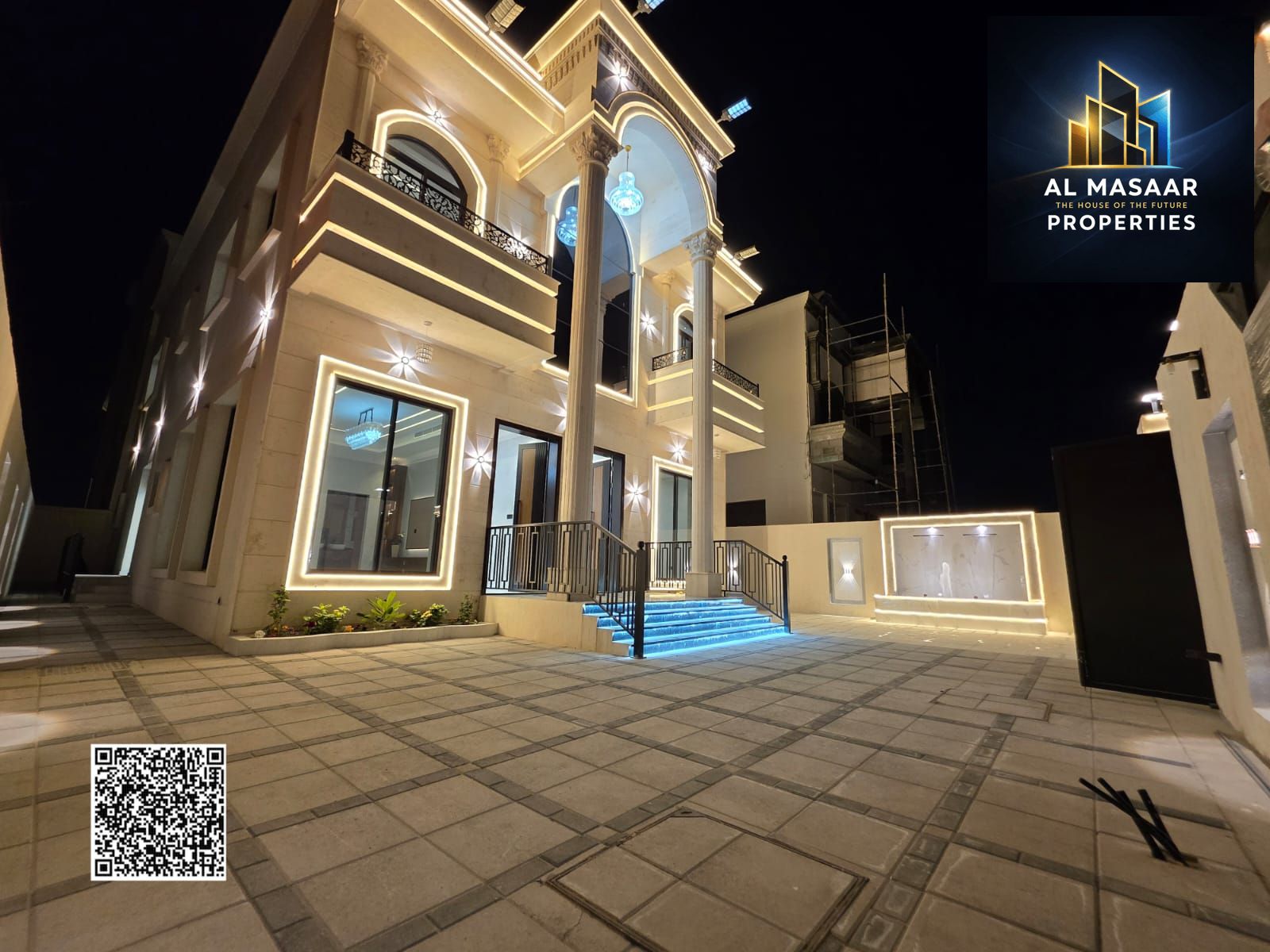 Classic villa, including registration fees, with a large area, internal roof, and a distinctive seating area. Freehold ownership for all nationalities