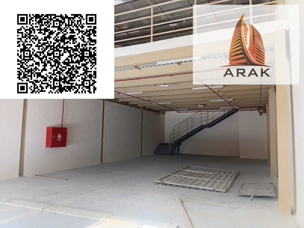 For annual rent in Al Jurf Industrial Area 1, a spacious warehouse with an area of 3,000 sq. f