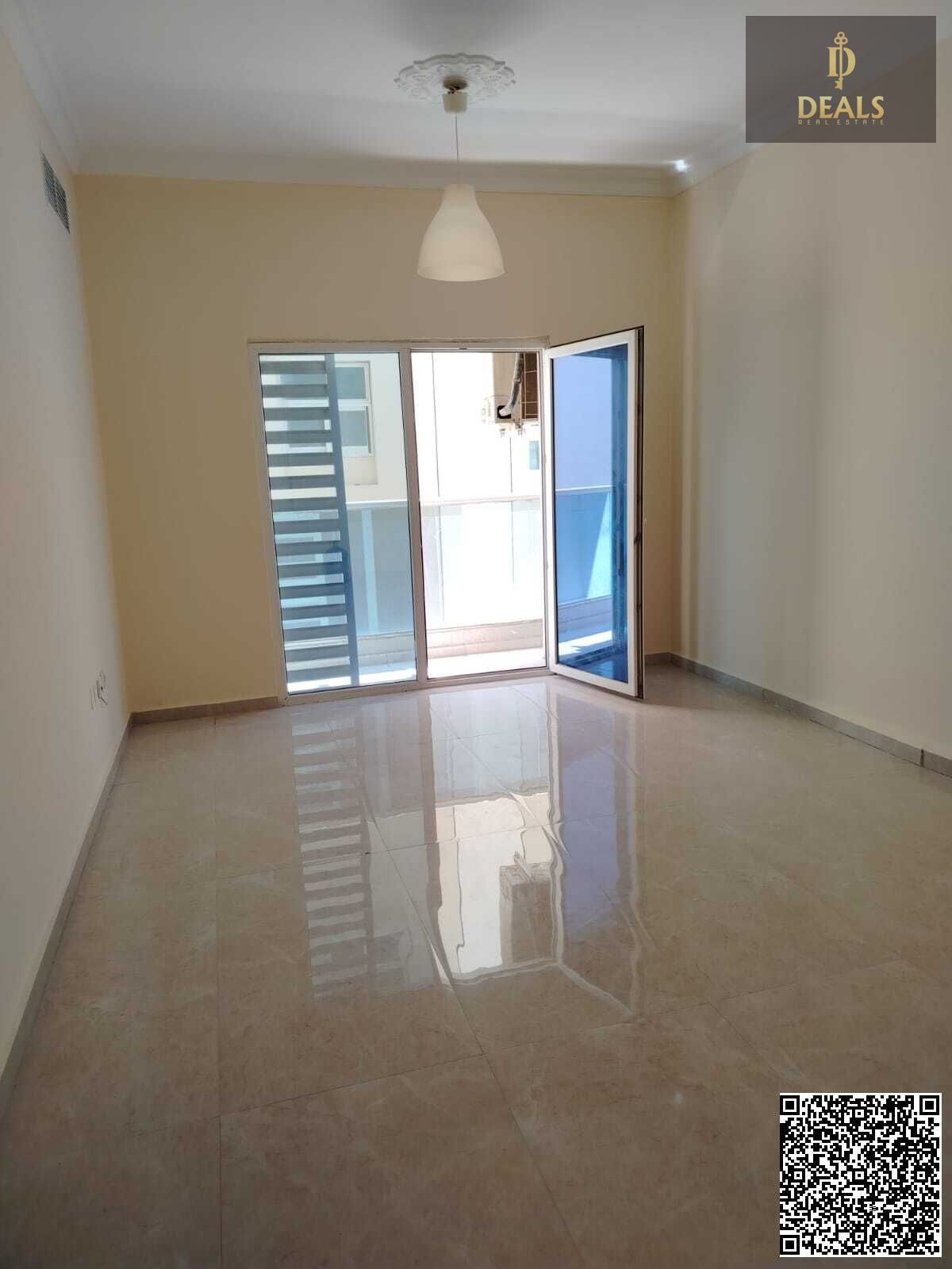 1 BHK with 2 Bathrooms, Balcony & Central AC in Al Jurf 2 Near Al Aqsa School – AED 33K