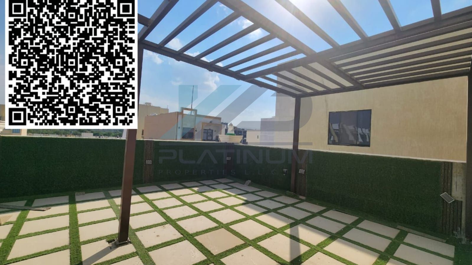 For rent in Ajman, 4-master villa and roof, Al Zahia