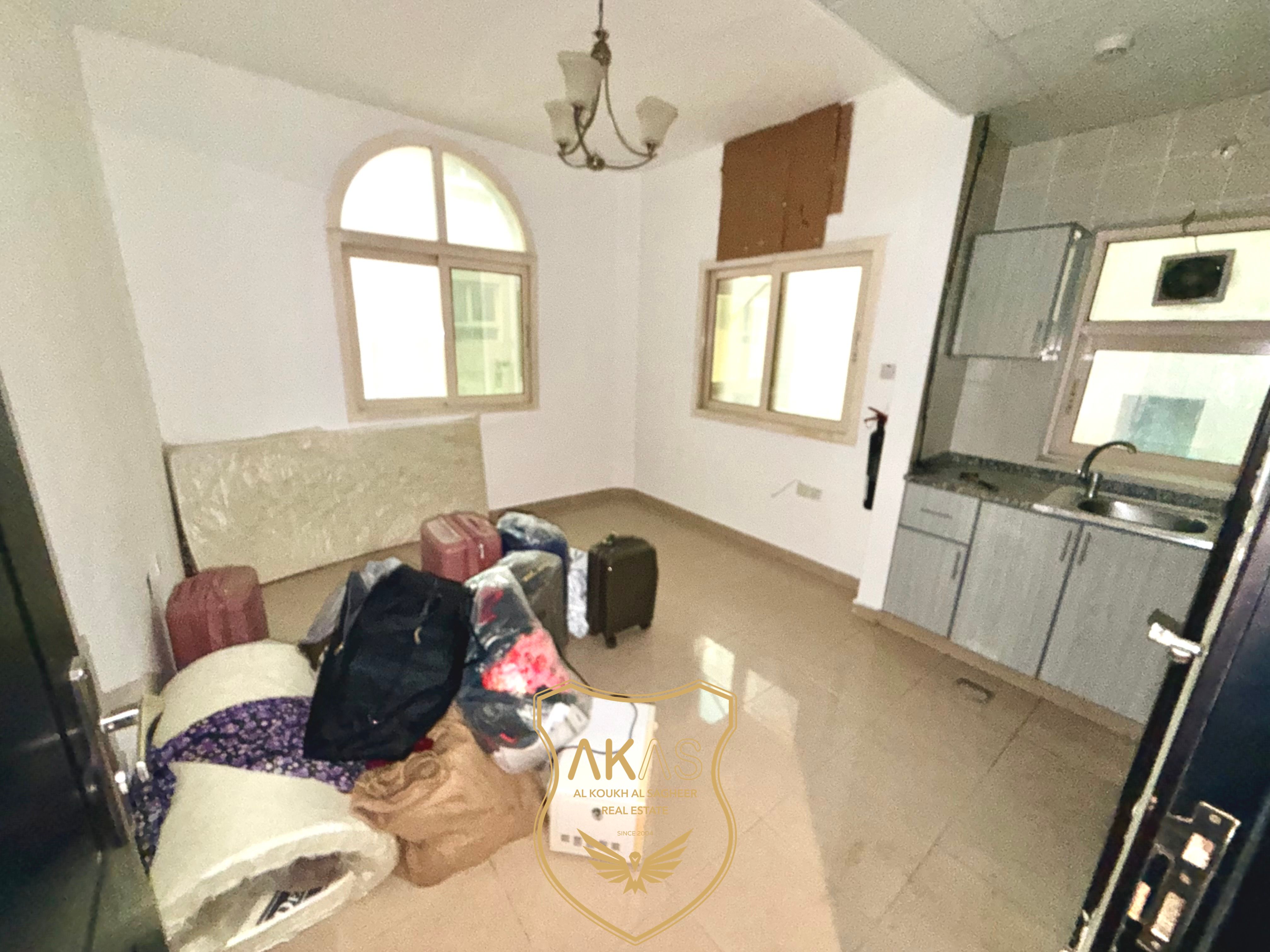 Like A new studio ready to move available for family in 12999 AED