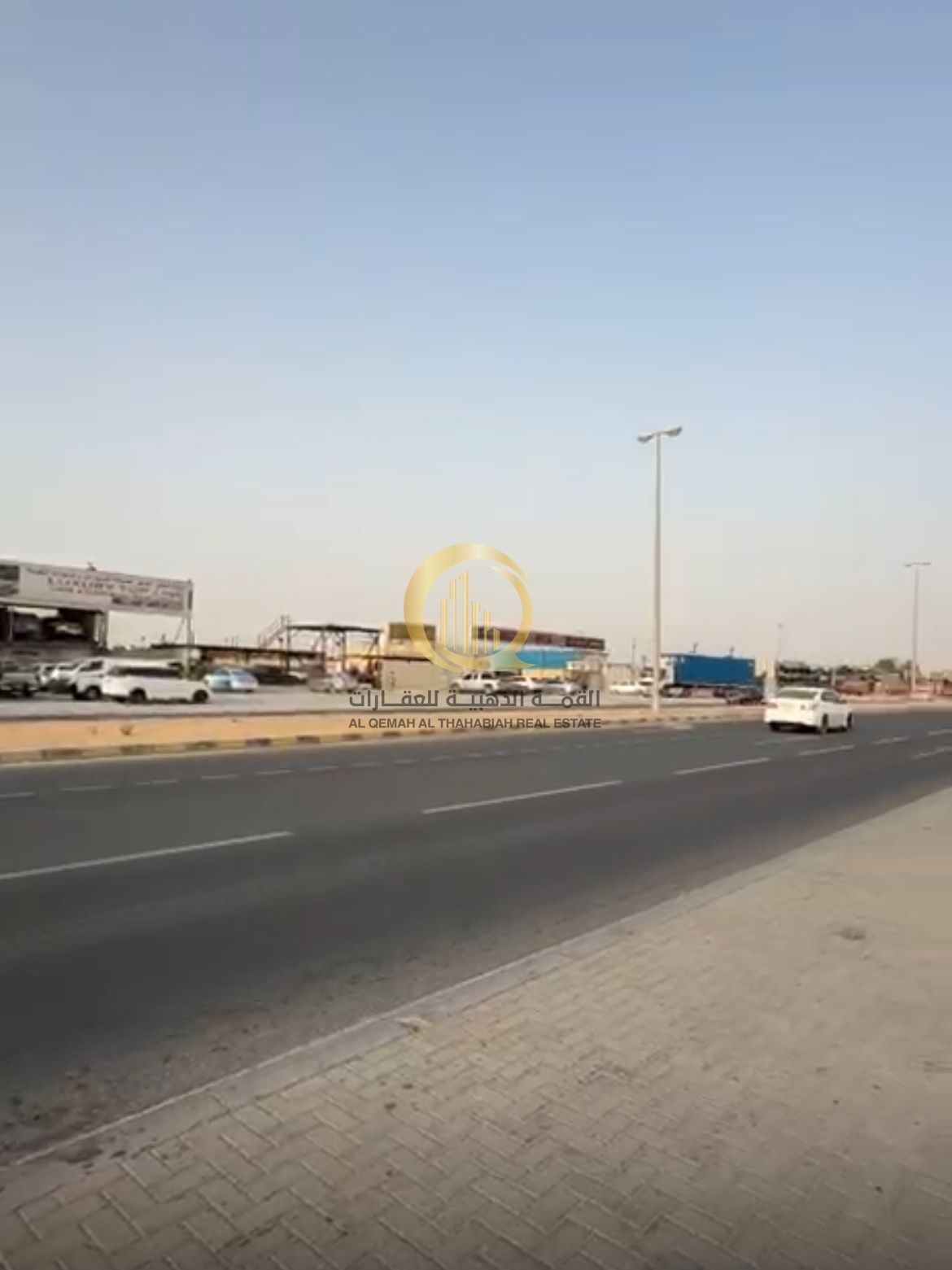 For sale: a plot in the Al Sajaa Industrial Area, Sharjah, on a main street opposite the scrap yard. Area: 21,500 sq ft