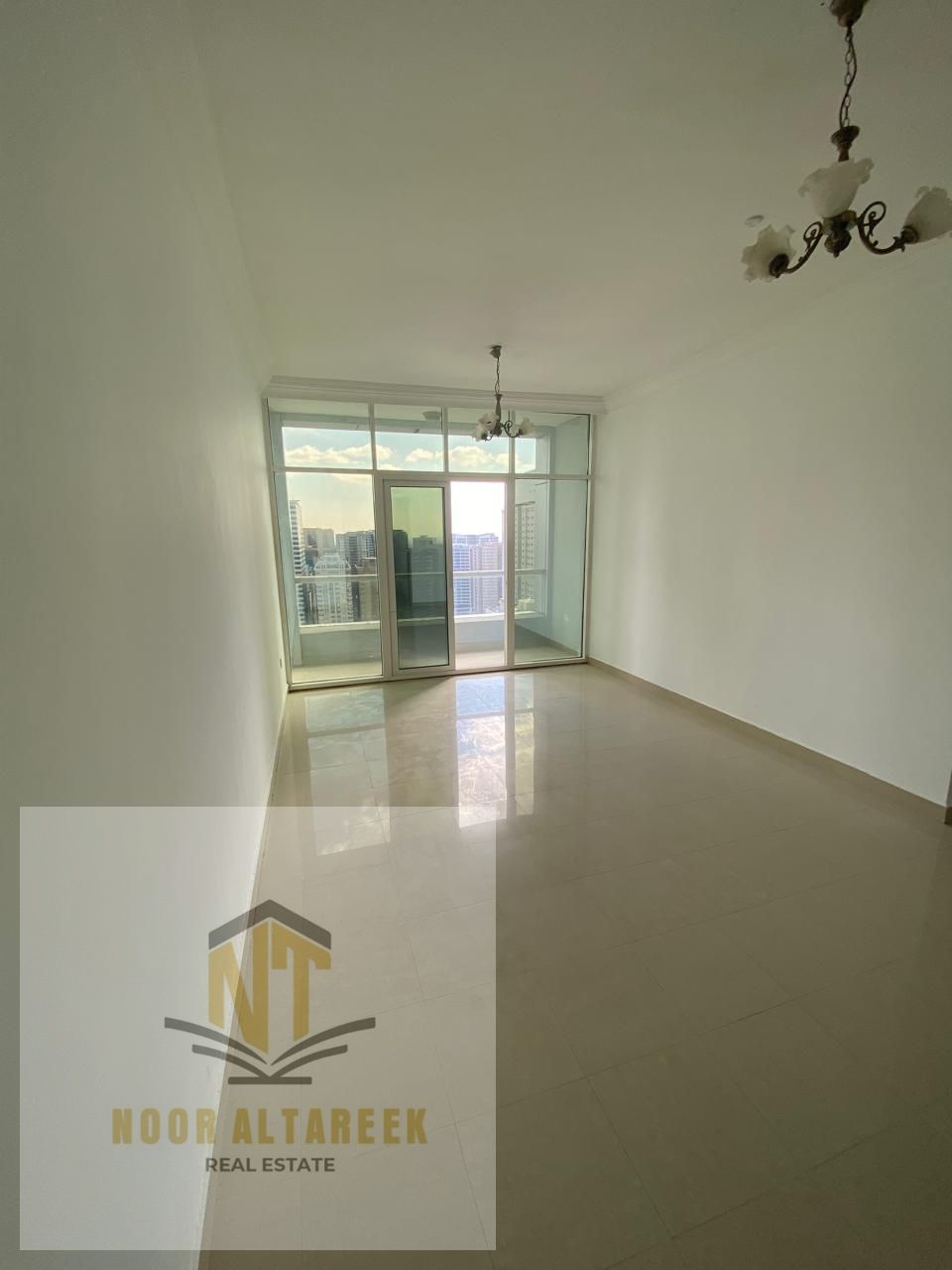Apartment for rent in Al Taawun, master room, hall, two bathrooms, balcony, gym and swimming pool