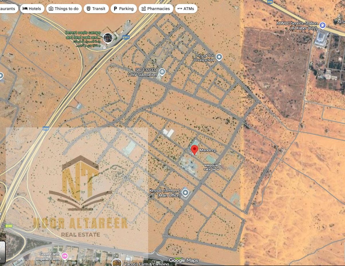 Land for sale in Al Arqoob with freehold ownership for all nationalities. The plot has a residential and commercial permit and is ready for immediate