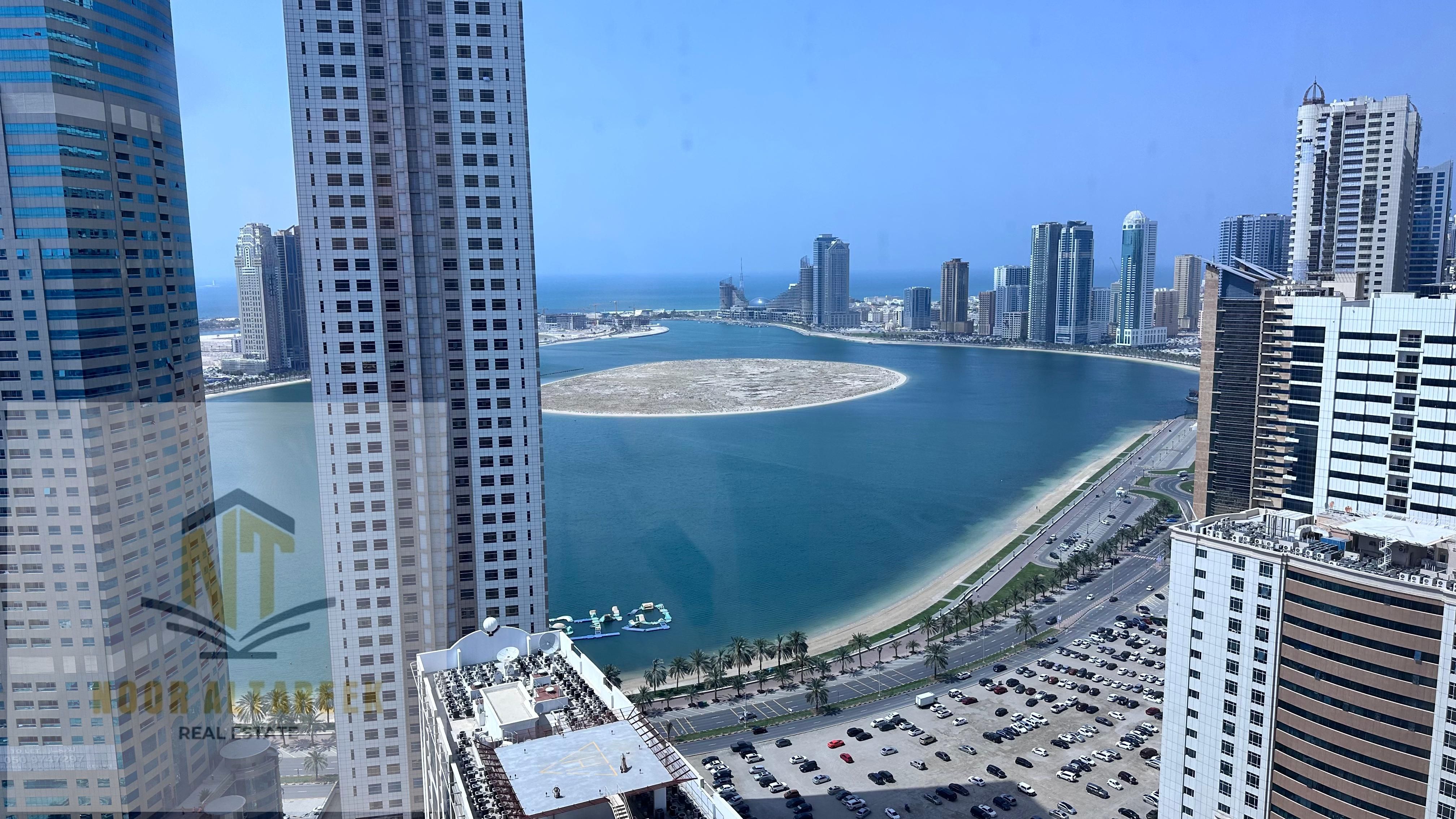 Apartment for rent with free air conditioning – Al Taawun – Sea view. A great opportunity to live in a spacious apartment in the Al Taawun area, consi