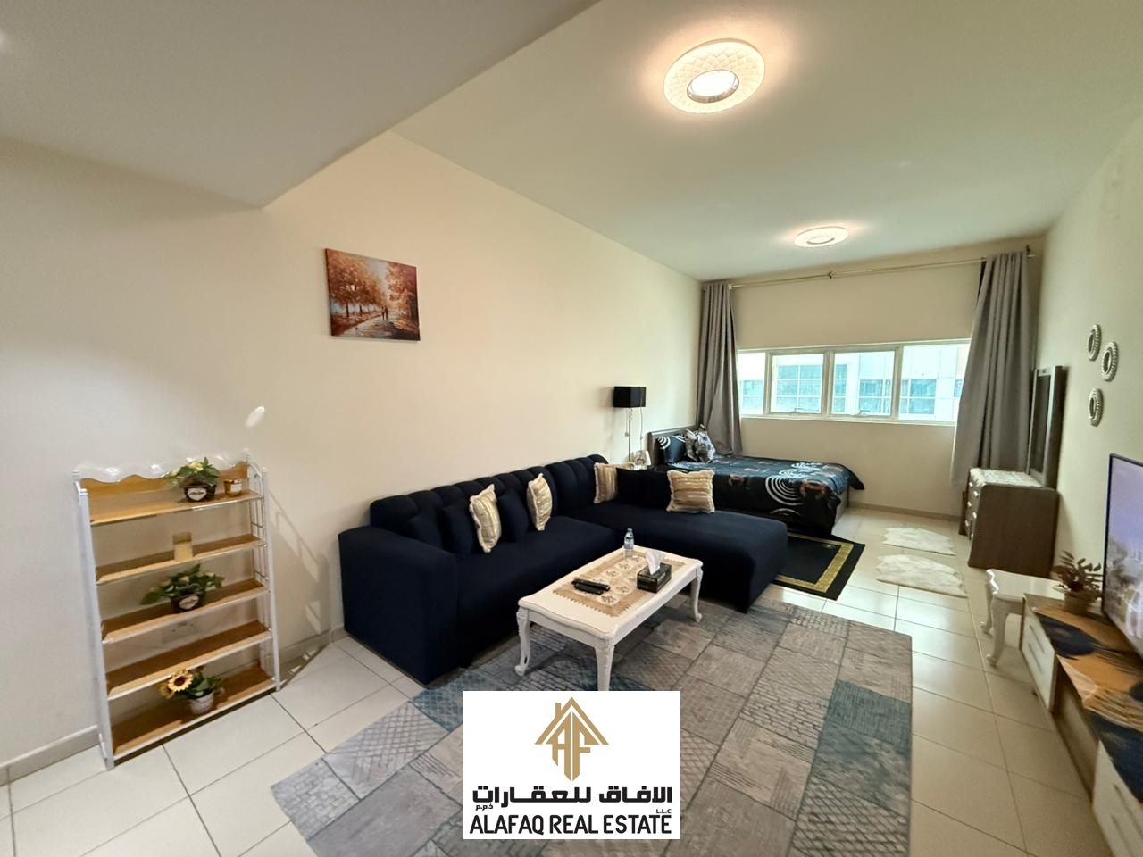 Fully Furnished Studio for Monthly Rent – Al Zahya Towers, Ajman, All Utilities Included, Prime Location