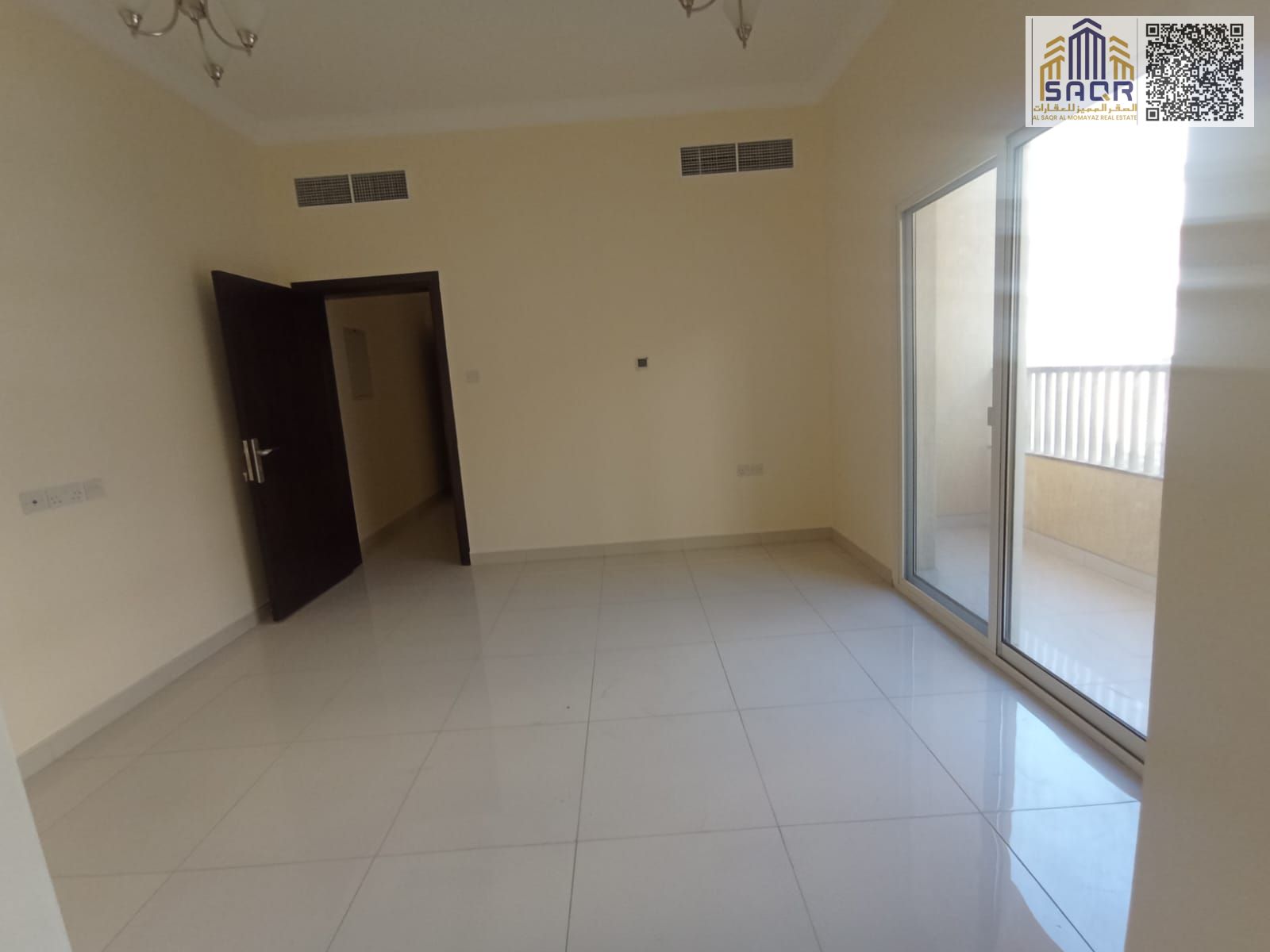 Modern One Bedroom Apartment with Living Hall Kitchen Two Bathrooms Balcony and Central AC for 36K Ideal Comfort Luxury and Smart Investment
