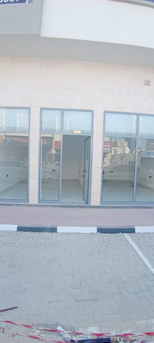 Brand new commercial space for rent in Al Rawda, behind Al Hamidiya Police Station, near Mohammed Bin Zayed Exit – prime location and reasonable price