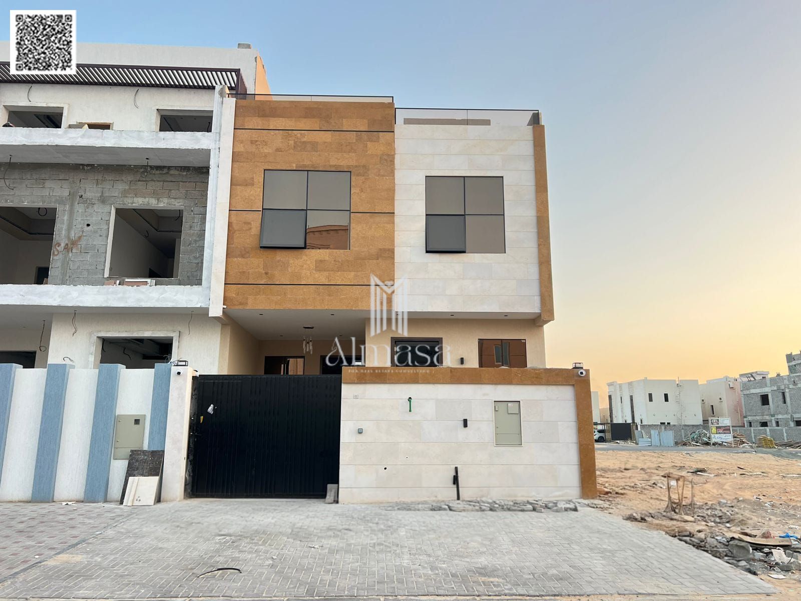 Own a European-designed villa with VIP finishing at a special price, including registration and ownership fees. Prime location opposite a park.