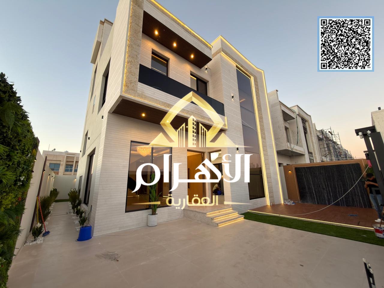 Luxury villa in **Al Zahia – Ajman**, ready for immediate occupancy, featuring high-end finishes and spacious living areas. **Freehold ownership for a