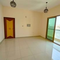 Luxury studio apartment for annual rent on Ajman Corniche – direct view, separate kitchen and spacious