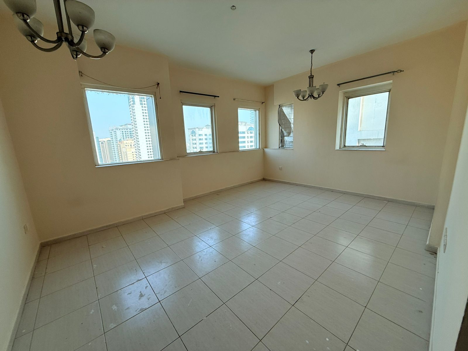 2 bedroom apartment & hall / central AC / central gas / good spaces / open view / near D2D / beside Dubai exit
