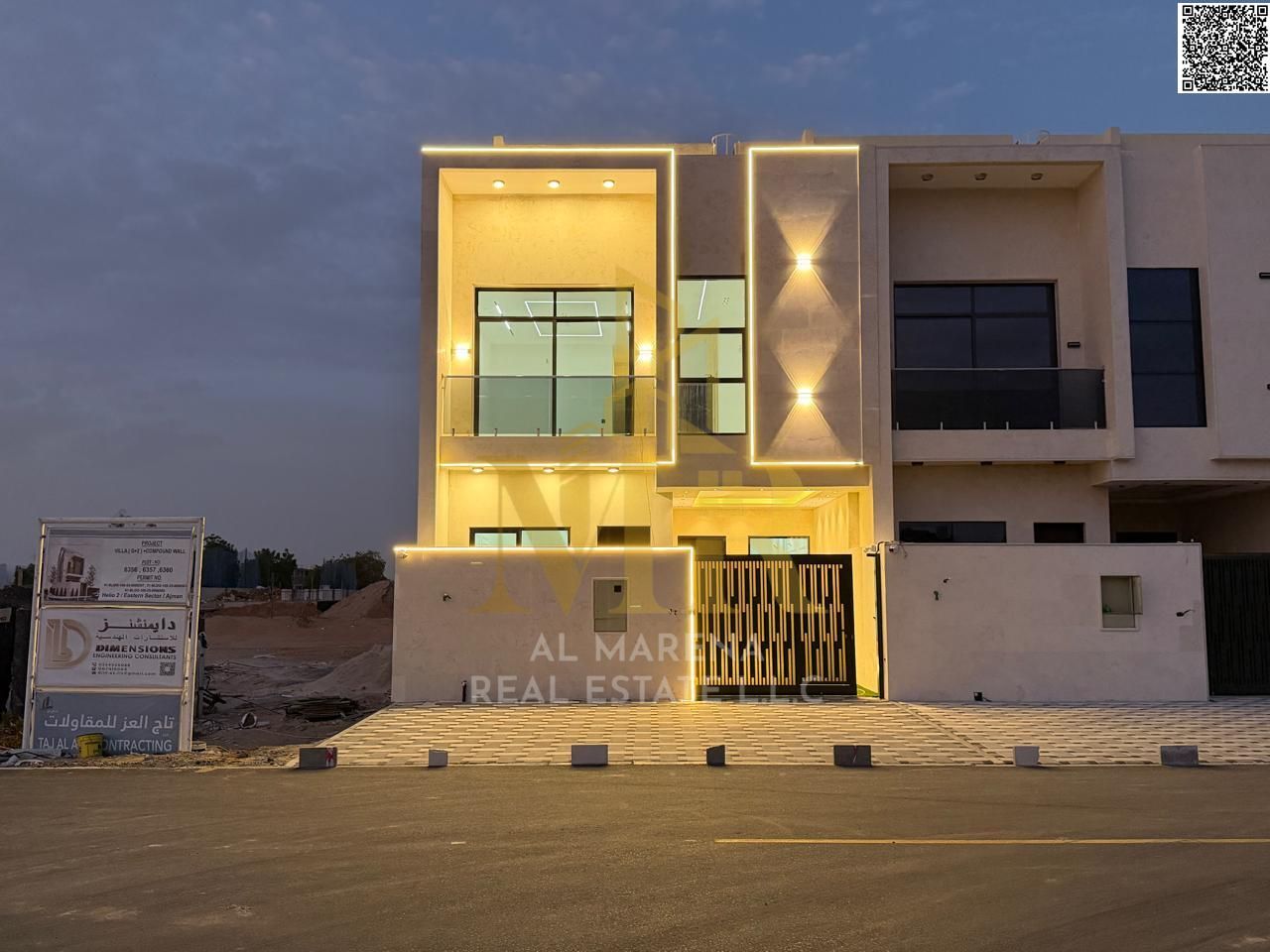 Own a private villa now on a main street with a large setback, at a price that includes registration and ownership fees. The villa features top-qualit