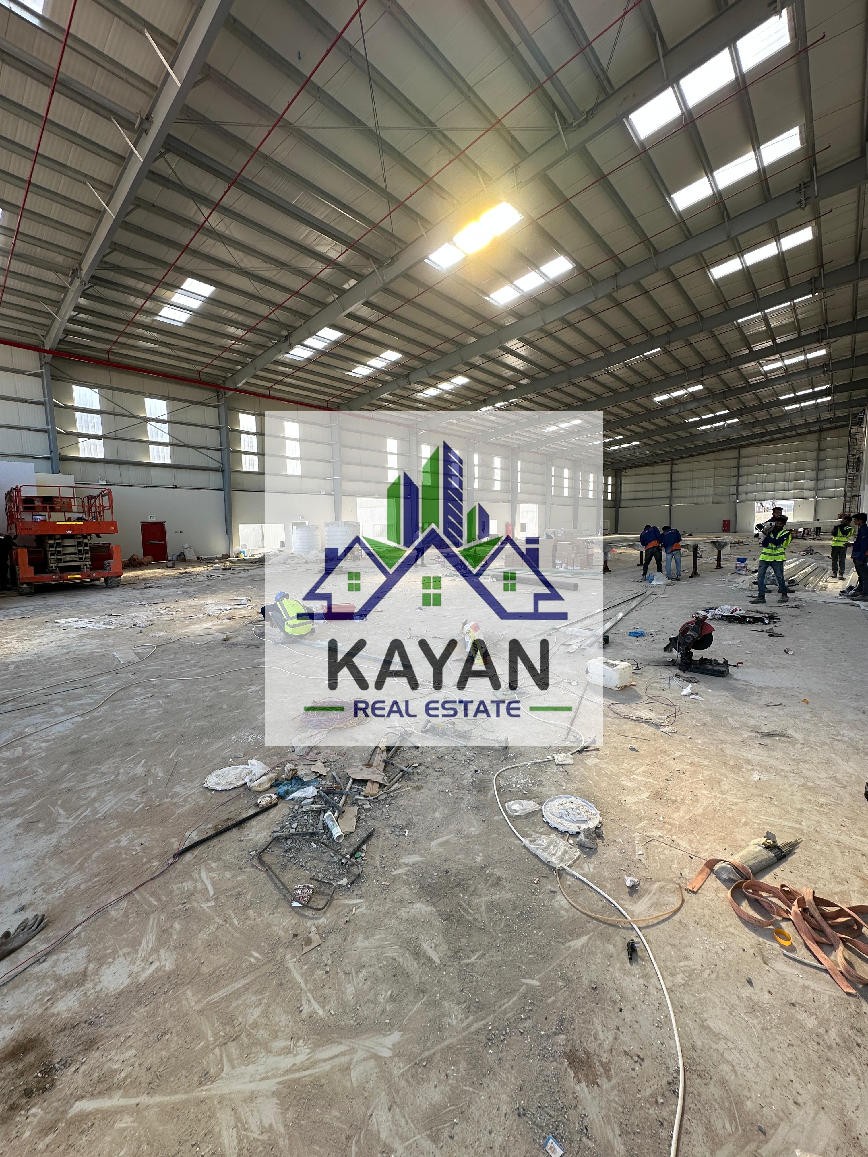 Brand new industrial warehouse for rent with a total area of 24,000 sq. ft direct from owner with 100 KW power
