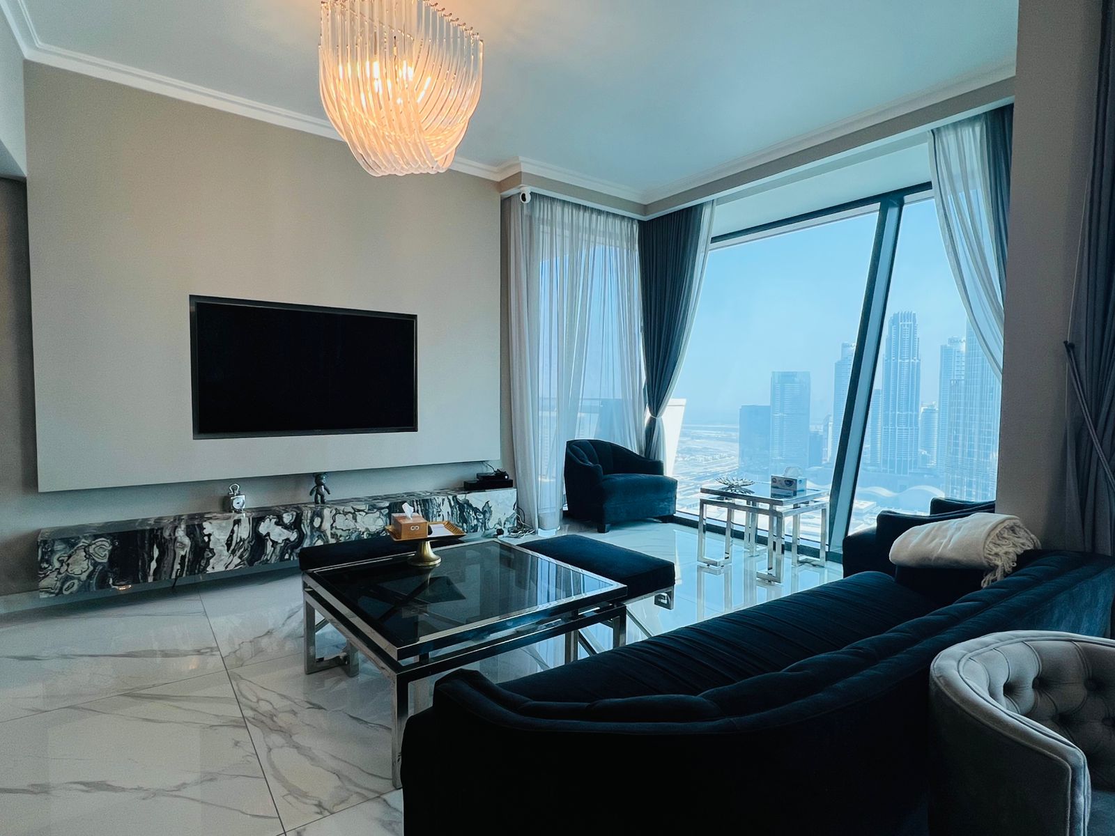 Bright stunning Furnished 3 Bedroom | Full Burj Fountain View