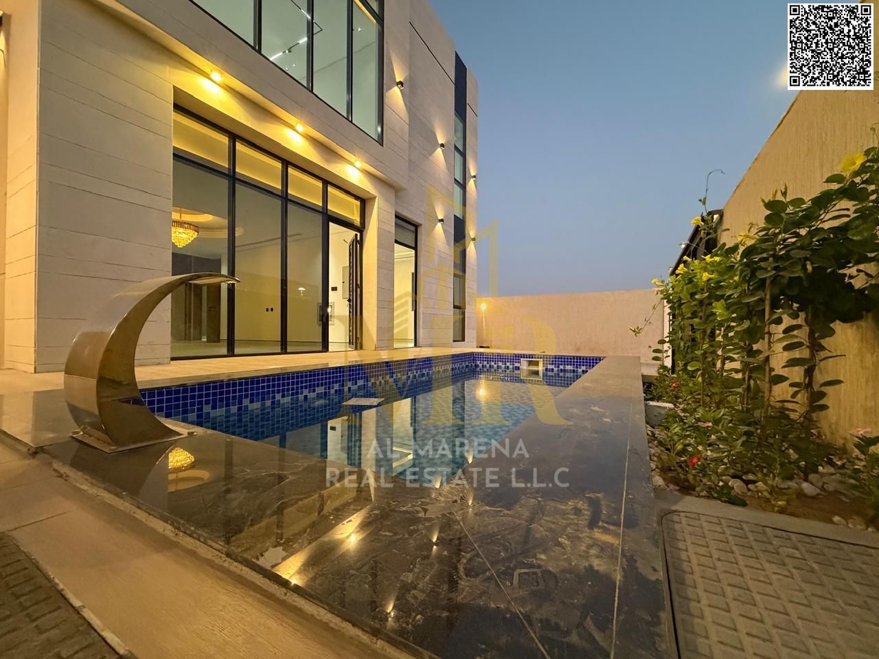Villa for sale in Al-Haliyo 2 – 4 master bedrooms | Private pool | Near the mosque