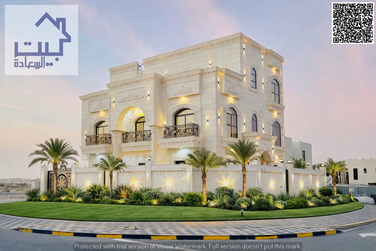 For sale: Al Zahia, Ajman, corner plot on two streets, spacious areas, excellent finishing, freehold, good location