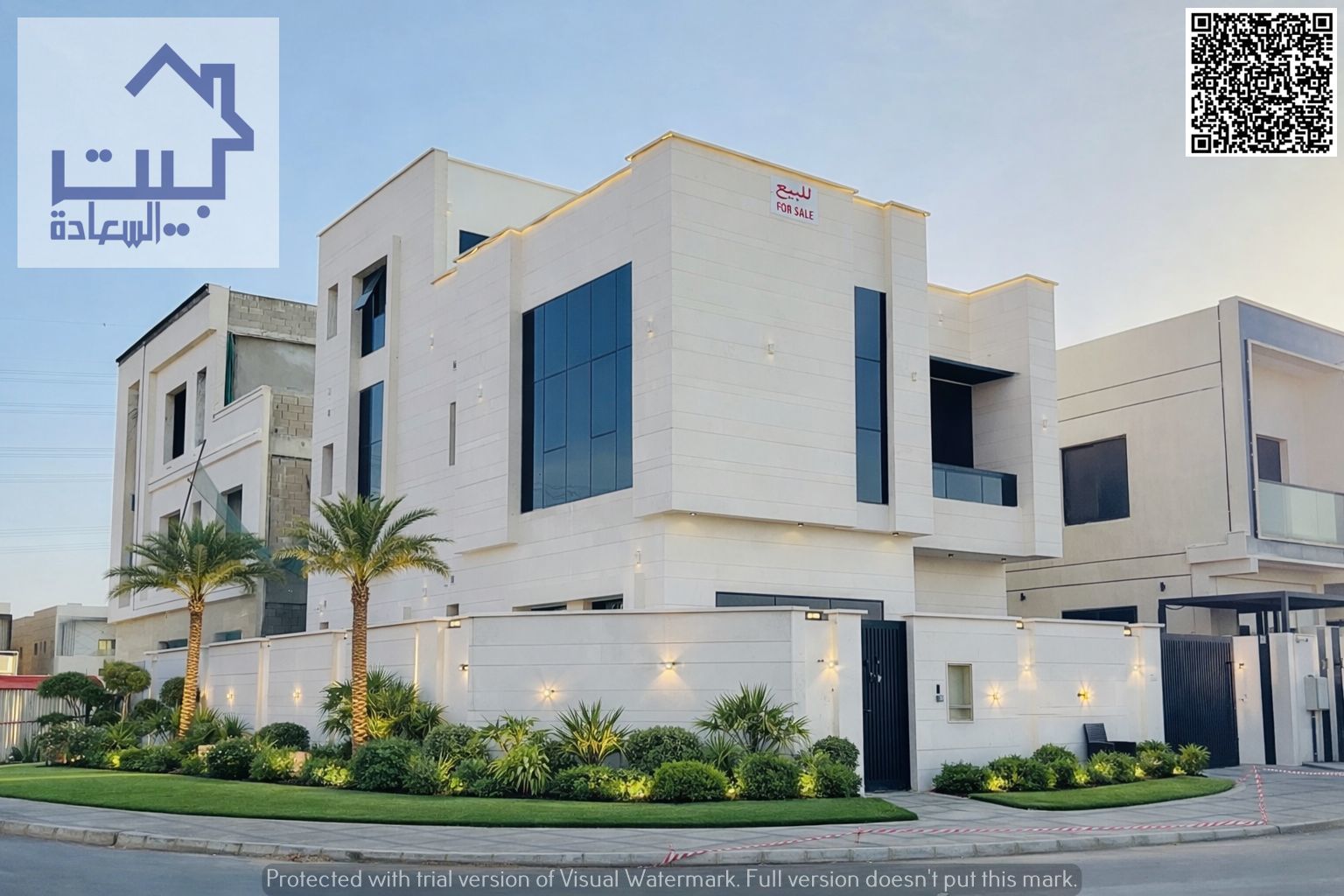 For sale: Corner villa, Al Yasmin, Ajman. Includes water, electricity, and air conditioning. Freehold ownership. No annual fees