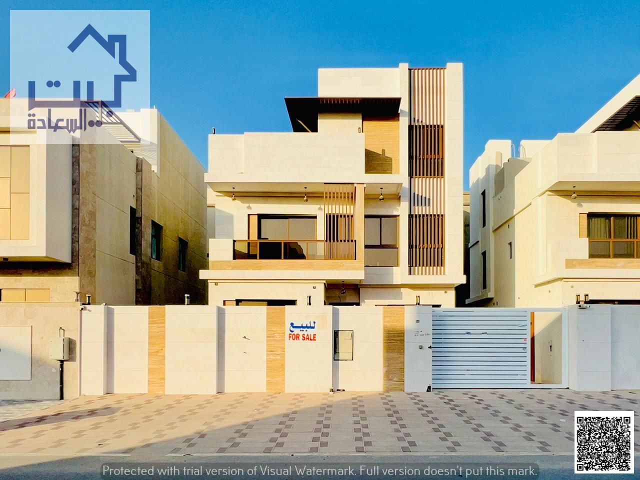 Villa for rent in the heart of Al Bahia, Ajman, first tenant, ready to move in, 5 master bedrooms, near all services, 1 min to Sheikh Mohammed Bin Zay
