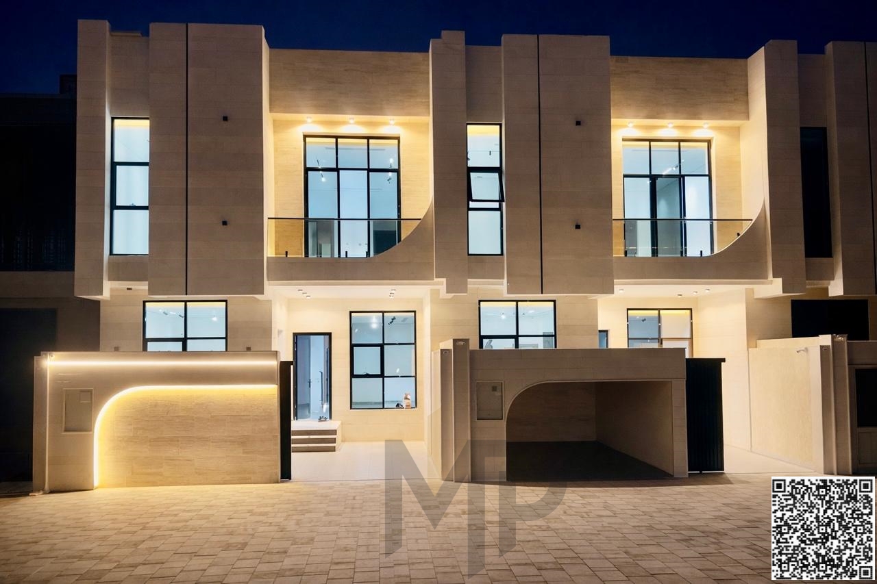 Luxury villa directly opposite the mosque in one of Ajman's most prestigious areas – 5 master bedrooms, two floors, and a rooftop terrace with central