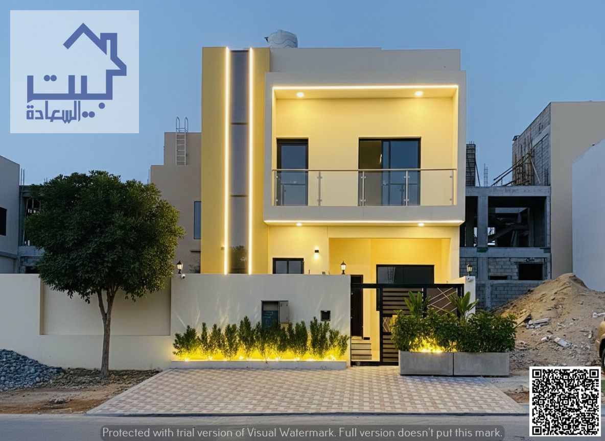 For Sale – Townhouse, Al Helio 2 Ajman, including registration fees (two floors and a roof) freehold, good price