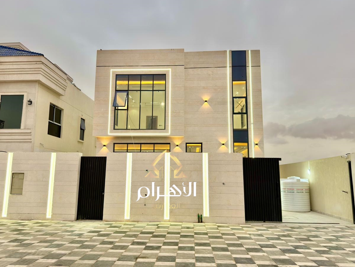**Luxury Villa in Al Zahya – Ajman** Ready for immediate occupancy with high-end finishes and spacious interiors. **Freehold ownership for all nat