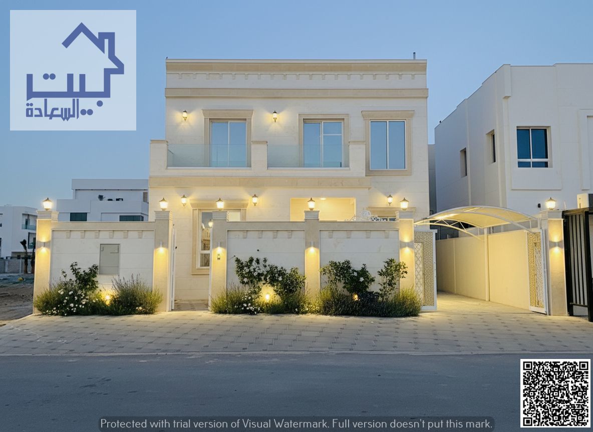 For Sale – Modern Villa, Al Zahia Ajman, Excellent Spaces, Close to Services, Freehold, Bank Financing Available