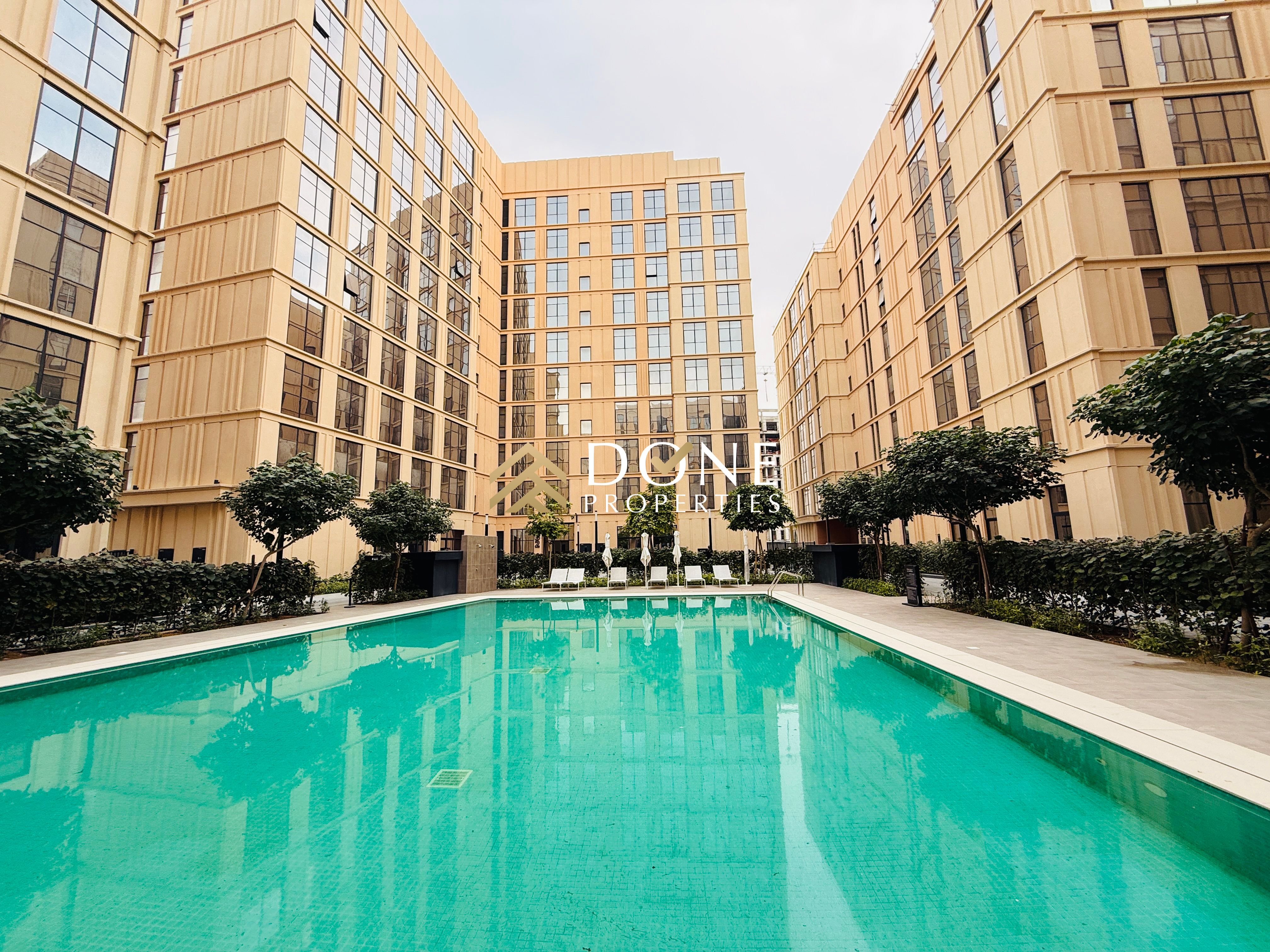 LUXURY 3BHK WITH BALCONY MAID ROOM POOL VIEW IN MAMSHA Sharjah