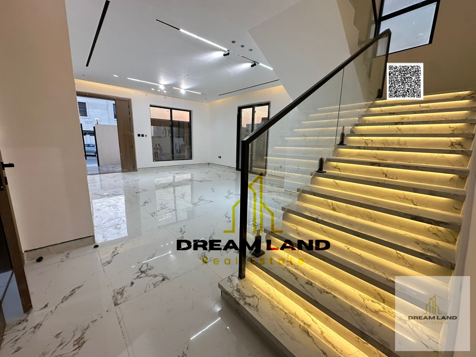Including registration fees, Amazing villa, consists of 5 master bedrooms with built in wardrobes and 2 reception halls, now for sale in upscale area,