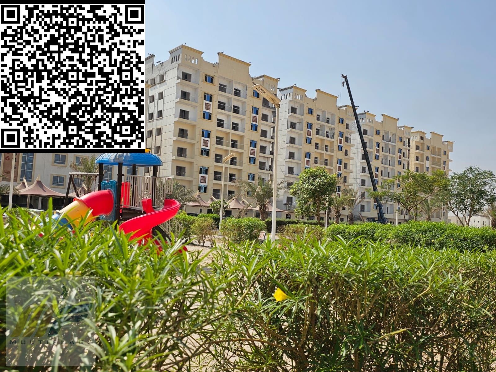 Own a two-bedroom apartment in Princess Village, Al Yasmin, Ajman, with convenient installments over 7 years.