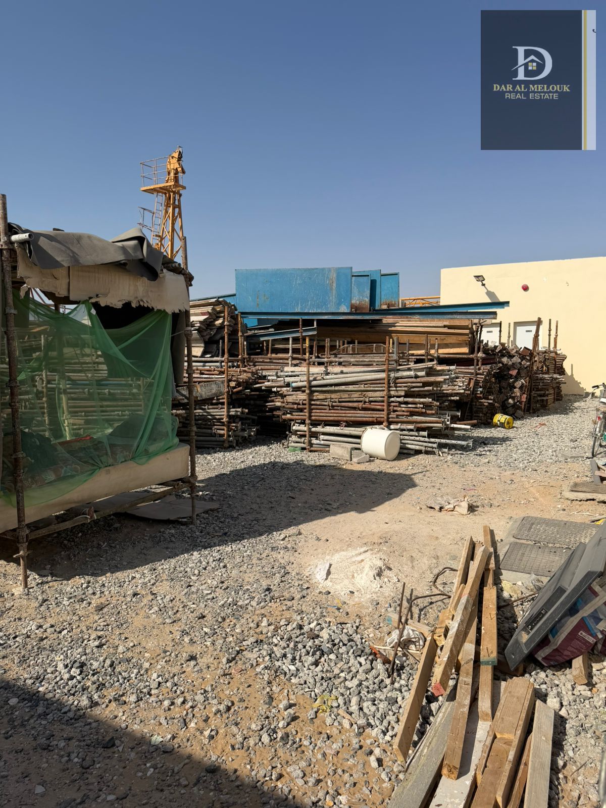 For Sale in Sharjah Al Sajaa Industrial Area (Al Sajaa S) Built-up plot of land measuring 10,000 sq ft, prime location on a 55-meter-wide street