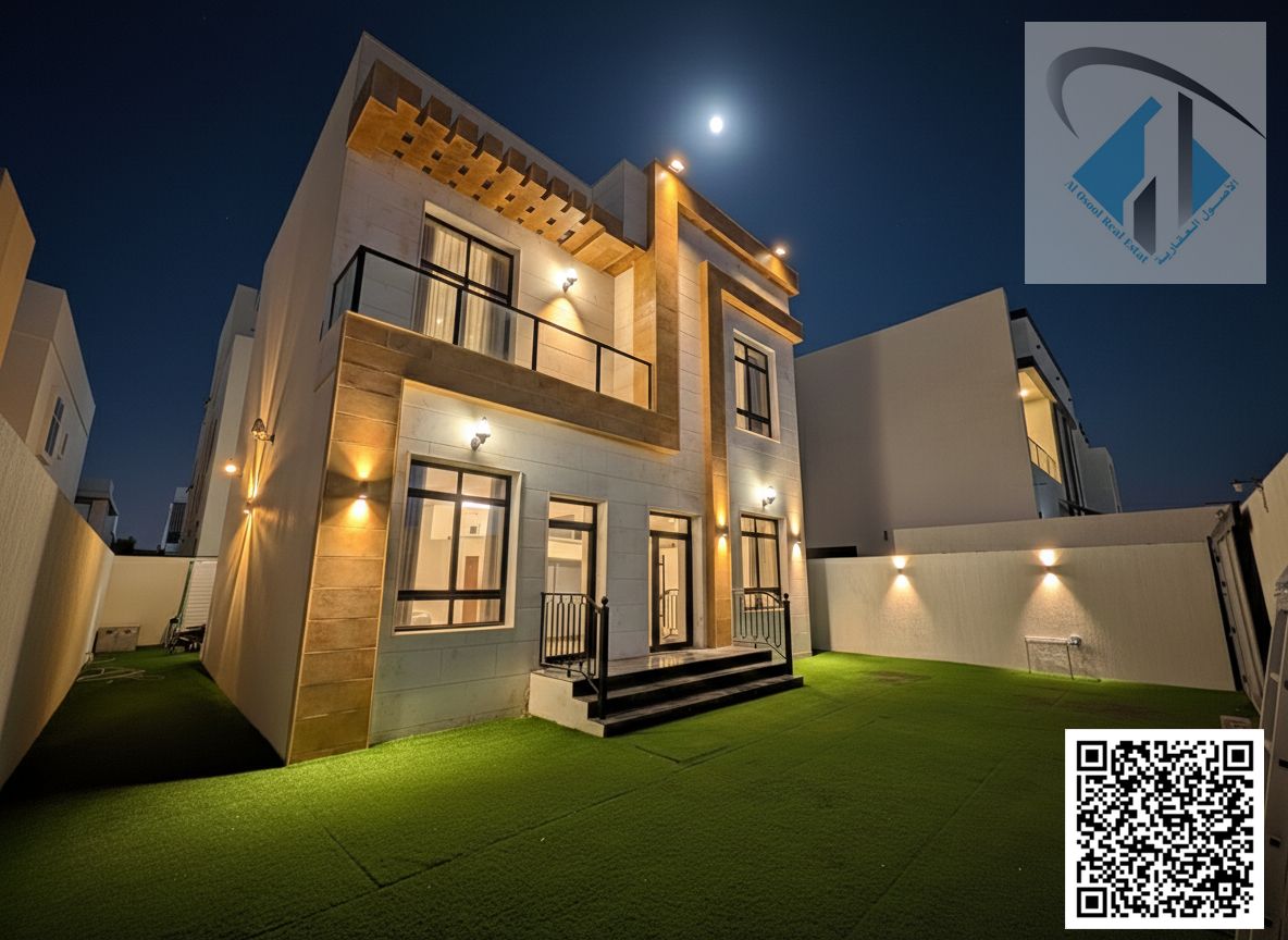 Own a villa in Ajman with electricity, water, and air conditioning included.